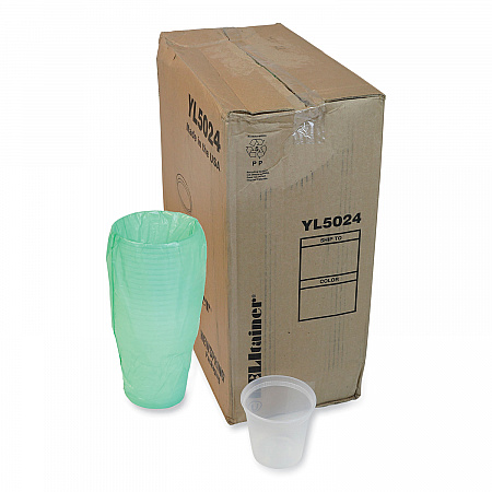 Newspring DELItainer Microwavable Container, 24 oz, 4.7 x 4.7 x 4.4, Clear, Plastic, 480/Carton (YL5024)
