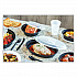 Newspring VERSAtainer Microwavable Containers, Oval, 24 oz, 9.1 x 6.7 x 1.45, Black/Clear, Plastic, 150/Carton (OC24B)