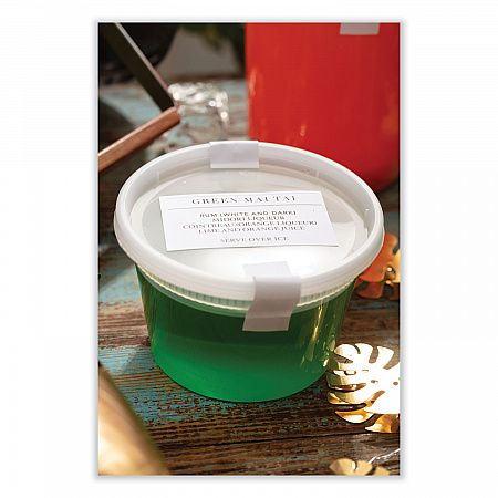 Newspring DELItainer Microwavable Container, 12 oz, 4.6 x 4.6 x 2.5, Clear, Plastic, 480/Carton (L5012Y)