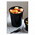 Newspring DELItainer Microwavable Container, 32 oz, 4.55 x 4.55 x 5.55, Black/Clear, Plastic, 240/Carton (YSD2532B)