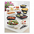 Newspring VERSAtainer Microwavable Containers, Oval, 8 oz, 5.7 x 4 x 1.5, Black/Clear, Plastic, 150/Carton (OC08B)