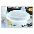 Newspring VERSAtainer Microwavable Containers, Round, 32 oz, 7 x 7 x 2.8, White/Clear, Plastic, 150/Carton (NC729)