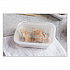 Newspring VERSAtainer Microwavable Containers, Rectangular, 12 oz, 5.8 x 4.6 x 2.3, White/Clear, Plastic, 150/Carton (NC818)