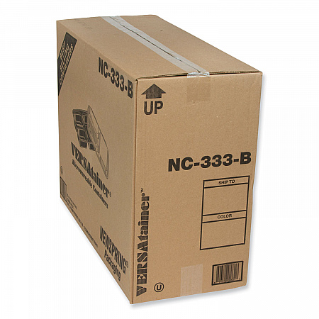 Newspring DELItainer Microwavable Container, 32 oz, 7.57 x 9.9 x 2.1, Black/Clear, Plastic, 150/Carton (NC333B)