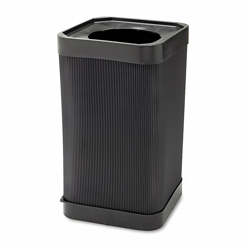 At-Your-Disposal Top-Open Receptacle, 38 gal, Polyethylene, Black (9790BL)