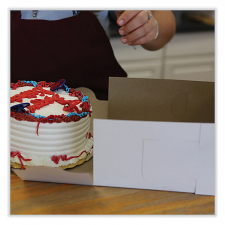 Bakery Boxes, Standard, 9 x 9 x 4, White, Paper, 200/Carton (1561)