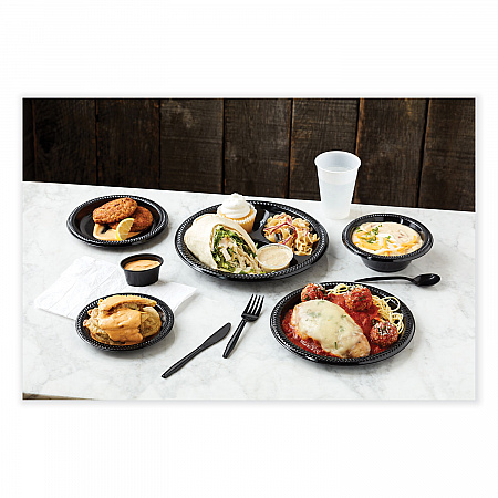 Meadoware Impact Plastic Dinnerware, Plate, 8.9