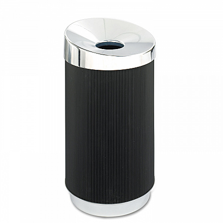 At-Your-Disposal Vertex Receptacle, 38 gal, Polyethylene, Black (9799BL)