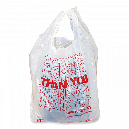 Thank You Bags, Thank You - Have a Nice Day Labeling, Cut-Out Handles, 11.5