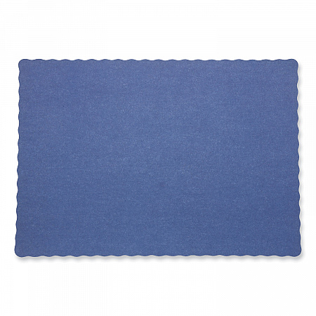 Placemats, Smooth Surface, Scalloped Edges, 13.5