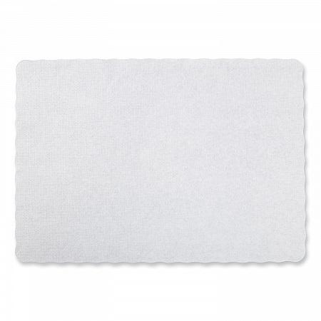 Placemats, Embossed Surface, Scalloped Edges, 13.5