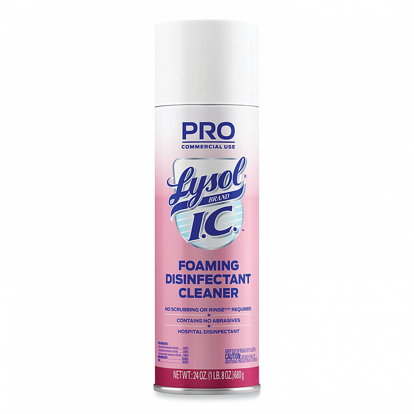 Foaming Disinfectant Cleaner, Fresh Scent, 24 oz Aerosol Spray, 12/Carton (95524CT)