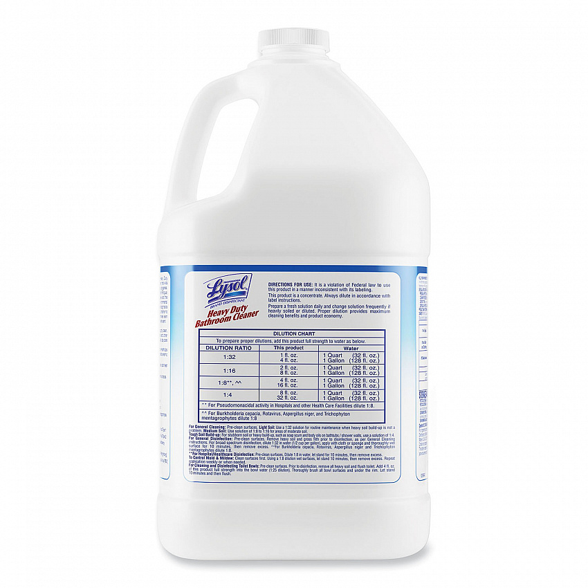 Disinfectant Heavy-Duty Bathroom Cleaner Concentrate, Fresh Lime Scent, 1 gal Bottle (94201EA)
