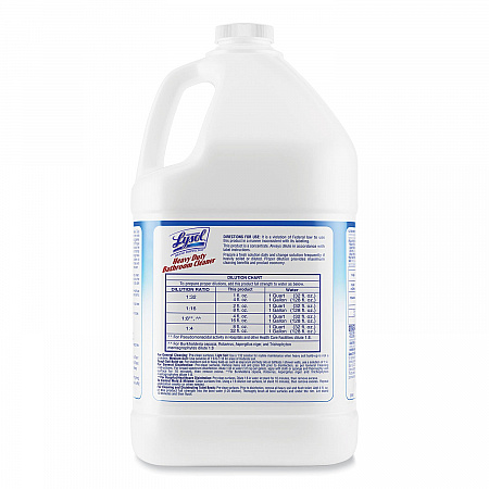 Disinfectant Heavy-Duty Bathroom Cleaner Concentrate, Fresh Lime Scent, 1 gal Bottle, 4/Carton (94201CT)