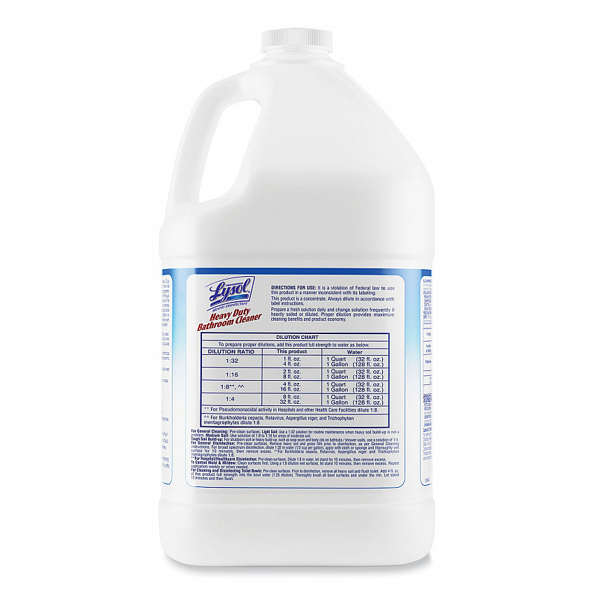 Disinfectant Heavy-Duty Bathroom Cleaner Concentrate, Fresh Lime Scent, 1 gal Bottle, 4/Carton (94201CT)
