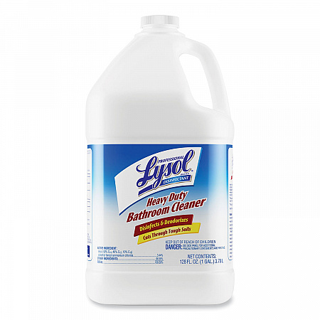 Disinfectant Heavy-Duty Bathroom Cleaner Concentrate, Fresh Lime Scent, 1 gal Bottle, 4/Carton (94201CT)