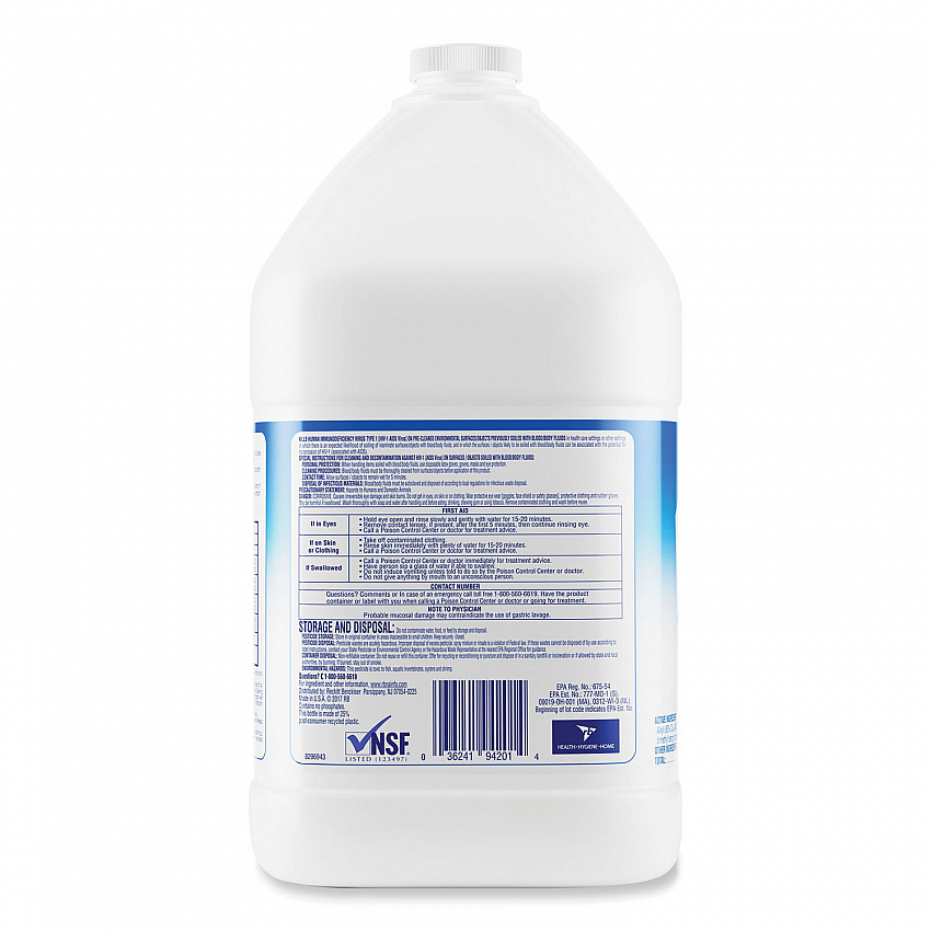 Disinfectant Heavy-Duty Bathroom Cleaner Concentrate, Fresh Lime Scent, 1 gal Bottle (94201EA)