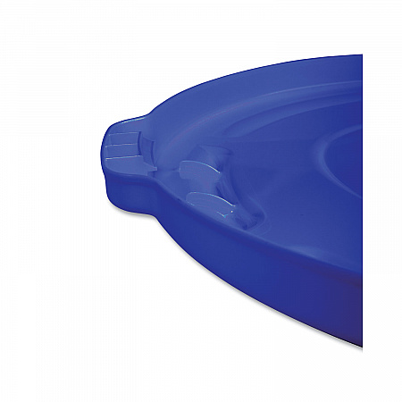 BRUTE Self-Draining Flat Top Lids for 32 gal Round BRUTE Containers, 22.25