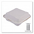 Molded Fiber Hinged Clamshell Containers, 8 x 8 x 3, White, Sugarcane, 200/Carton (EPHC81)