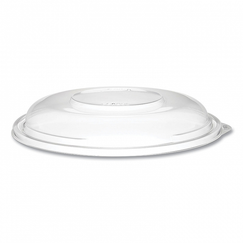 PresentaBowls Lids, Clear, Fits 24 oz to 64 oz Bowls, 7.3" Diameter x 1.1" h, Plastic, 252/Carton (PET64BDL)