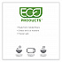 WorldView Renewable Molded Fiber Containers, 10.47 x 10.47 x 1.76, White, 200/Carton (EPSCRC107)