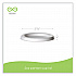 Sugarcane Portion Cup Lids, Fits 2 oz Portion Cups, White, 2,500/Carton (EPSPCLID2)