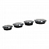 Microwavable Food Container with Lid, Round, 24 oz, 7.28 x 7.28 x 1.96, Black/Clear, Plastic, 150/Carton (TORND24)