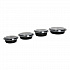 Microwavable Food Container with Lid, Round, 32 oz, 7.28 x 7.28 x 2.55, Black/Clear, Plastic, 150/Carton (TORND32)