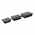Microwavable Food Container with Lid, Rectangular, 12 oz, 5.78 x 4.52 x 2.24, Black/Clear, Plastic, 150/Carton (TORECT12)