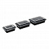 Microwavable Food Container with Lid, Rectangular, 24 oz, 7.48 x 5.03 x 2.48, Black/Clear, Plastic, 150/Carton (TORECT24)