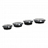 Microwavable Food Container with Lid, Round, 48 oz, 8.85 x 8.85 x 2.24, Black/Clear, Plastic, 150/Carton (TORND48)