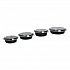 Microwavable Food Container with Lid, Round, 16 oz, 6.29 x 6.29 x 1.96, Black/Clear, Plastic, 150/Carton (TORND16)