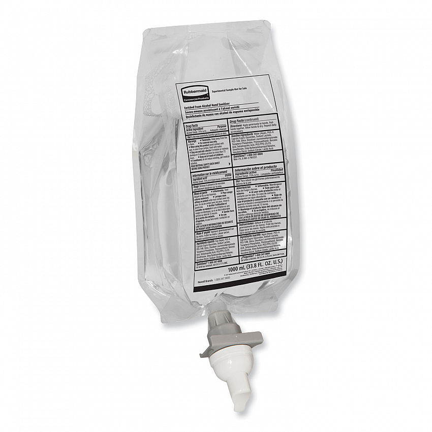 AutoFoam Refill With Alcohol Foam Hand Sanitizer, Clear, 1,000 mL, Fragrance-Free, 4/Carton (2080803)