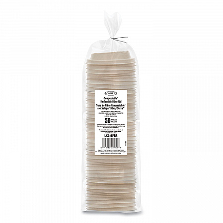 Molded Fiber Lids for Paper Cups, ProPlanet Seal, Fits 10 oz to 24 oz Hot Cups, Tan, 1,000/Carton (LK316FBR)