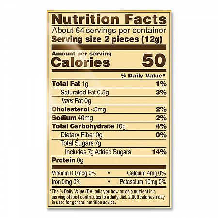 Hard Candies, Caramel, 27 oz Bag (46055)