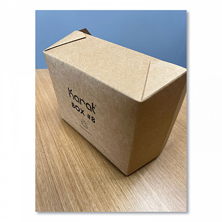 Reclosable Kraft Take-Out Box, 48 oz, 6.93 x 5.62 x 2.4, Brown, Paper, 300/Carton (PAPERBOX8)
