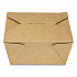 Reclosable Kraft Take-Out Box, 30 oz, 5.06 x 4.27 x 2.4, Brown, Paper, 450/Carton (PAPERBOX1)