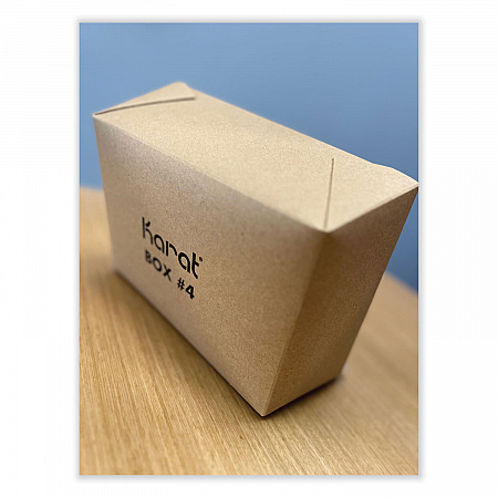 Reclosable Kraft Take-Out Box, 110 oz, 8.93 x 6.65 x 3.5, Brown, Paper, 160/Carton (PAPERBOX4)