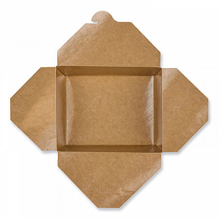 Reclosable Kraft Take-Out Box, 48 oz, 6.93 x 5.62 x 2.4, Brown, Paper, 300/Carton (PAPERBOX8)