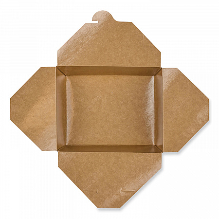 Reclosable Kraft Take-Out Box, 54 oz, 8.51 x 6.3 x 1.8, Brown, Paper, 200/Carton (PAPERBOX2)