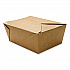 Reclosable Kraft Take-Out Box, 110 oz, 8.93 x 6.65 x 3.5, Brown, Paper, 160/Carton (PAPERBOX4)