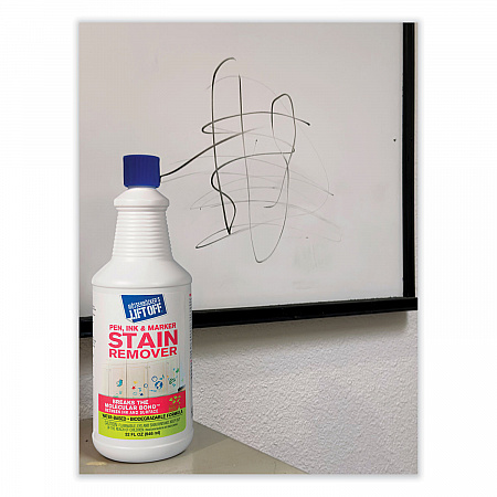 Lift Off #3: Pen, Ink and Marker Graffiti Remover, 32 oz Pour Bottle, 6/Carton (40903)