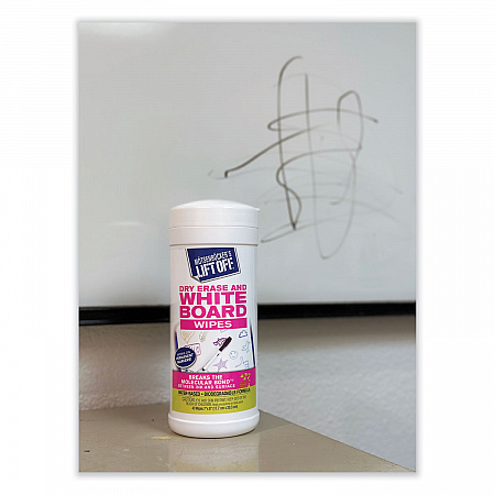 Dry Erase Board Cleaner Wipes, Cloth, 7 x 12, 40/Canister, 6 Canisters/Carton (42703CT)