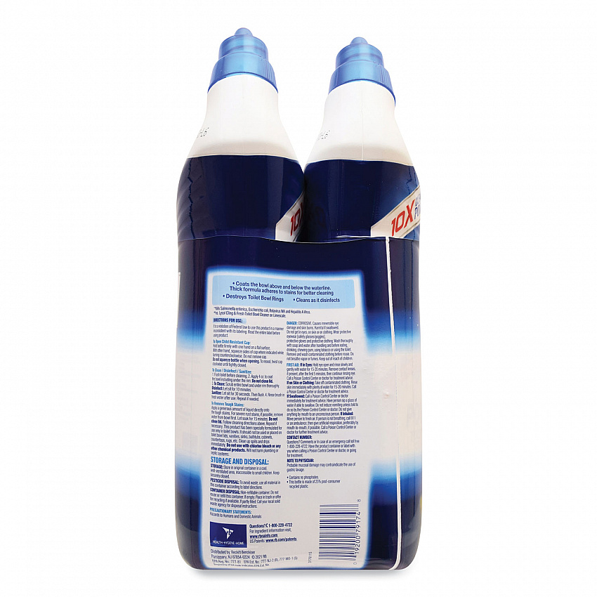 Disinfectant Toilet Bowl Cleaner, Atlantic Fresh Scent, 24 oz Angle-Neck Bottle, 2/Pack (98016PK)