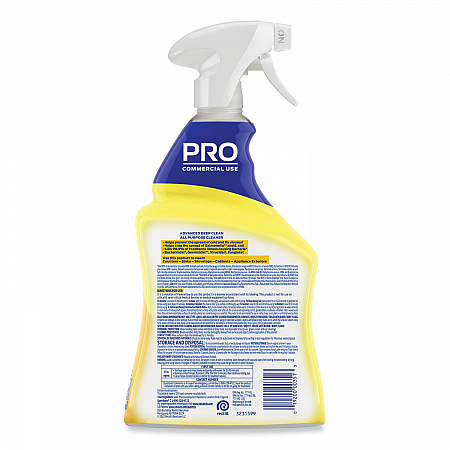 Advanced Deep Clean All Purpose Cleaner, Lemon Breeze Scent, 32 oz Trigger Spray Bottle, 12/Carton (00351)