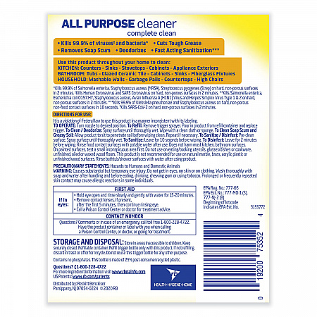 Ready-to-Use All-Purpose Cleaner, Lemon Breeze Scent, 32 oz Spray Bottle (75352EA)