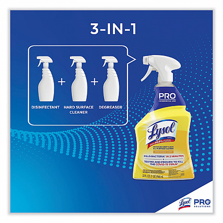 Advanced Deep Clean All Purpose Cleaner, Lemon Breeze Scent, 32 oz Trigger Spray Bottle, 12/Carton (00351)