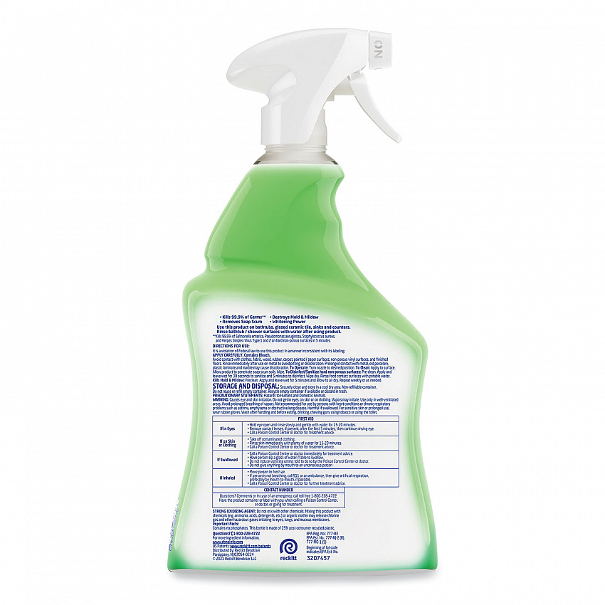 Multi-Purpose Cleaner with Bleach, 32 oz Spray Bottle, 12/Carton (78914CT)