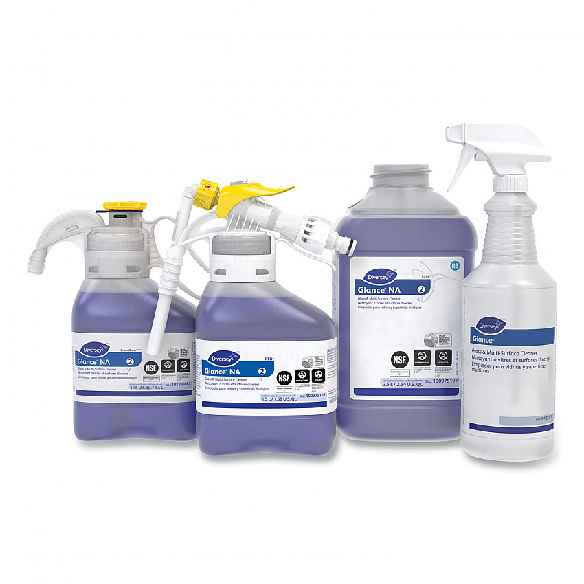 Glance Glass and Multi-Surface Cleaner Spray Bottle, 32 oz, Clear, 12/Carton (D1231138)