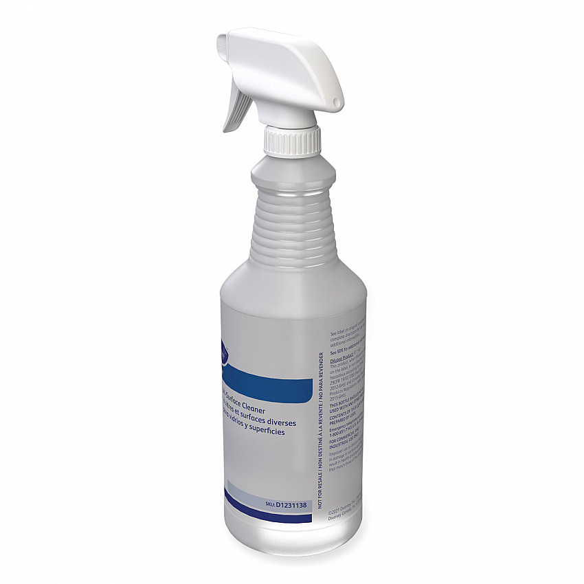 Glance Glass and Multi-Surface Cleaner Spray Bottle, 32 oz, Clear, 12/Carton (D1231138)